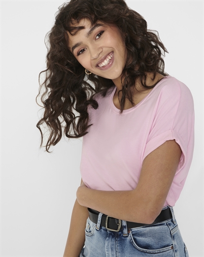 Only - ONLMoster O-Neck T-Shirt - Pink Lady 